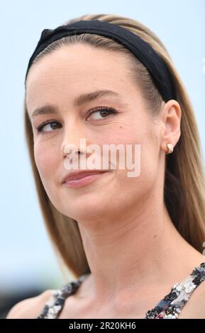 Cannes, Frankreich. 16. Mai 2023. Die amerikanische Schauspielerin Brie Larson nimmt am Dienstag, den 16. Mai 2023, am 76. Filmfestival von Cannes im Palais des Festivals in Cannes, Frankreich, Teil. Foto: Rune Hellestad/ Kredit: UPI/Alamy Live News Stockfoto