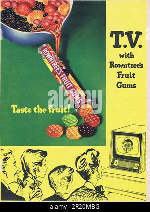 Rowntrees Wine Gums Advertisement c1950er. Foto von Hector Archive Stockfoto