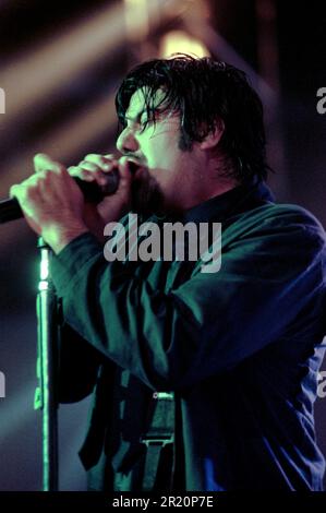 Mailand Italien 2000-06-08:Chino Moreno Sänger und Gitarrist von Deftones Live-Konzert im Alcatraz Club Stockfoto