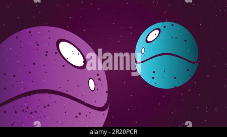 Hintergrundbild Der Vektorplaneten Stock Vektor