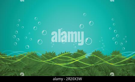 Abstrakte Unterwasser Hintergrund Stock Vektor