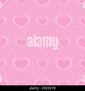 Nahtlose Rosa Herzen Stock Vektor