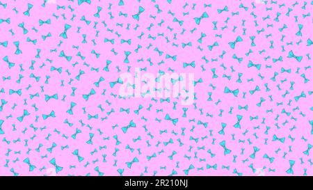 Die Textur ist nahtlos mit schönen fröhlichen festlichen, leuchtend bunten Schleifen. Vektordarstellung. Der Hintergrund. Stock Vektor
