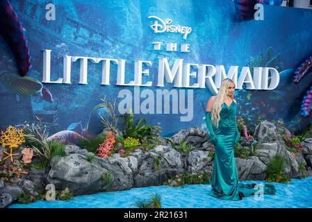 London, Großbritannien. 15. Mai 2023. Saffron Barker besucht die britische Premiere von „die kleine Meerjungfrau“ am Odeon Luxe Leicester Square. (Foto: Loredana Sangiuliano/SOPA Images/Sipa USA) Guthaben: SIPA USA/Alamy Live News Stockfoto