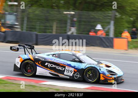 Benjamin Goethe - Garage 59 - fährt McLaren 720S GT3 EVO Nummer 159 beim GT World Challenge Europe Sprint Cup 2023 bei Brands Hatch im Mai 2023 Stockfoto