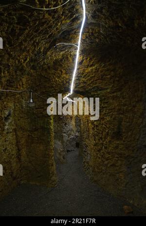 Aydintepe Underground City in Bayburt, Türkei Stockfoto