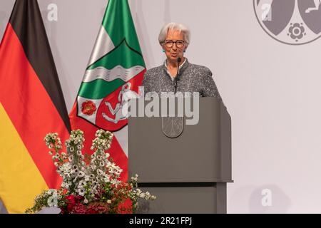 Köln, Deutschland. 16. Mai 2023. Köln, Verleihung des Landespreises Nordrhein-Westfalen an die ehemalige Bundeskanzlerin Dr. Angela Merkel, 16. Mai 2023, Flora Köln. Kredit: dpa/Alamy Live News Stockfoto