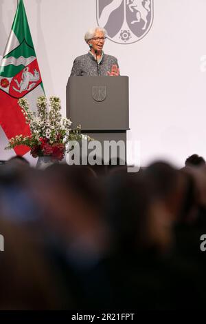 Köln, Deutschland. 16. Mai 2023. Köln, Verleihung des Landespreises Nordrhein-Westfalen an die ehemalige Bundeskanzlerin Dr. Angela Merkel, 16. Mai 2023, Flora Köln. Kredit: dpa/Alamy Live News Stockfoto