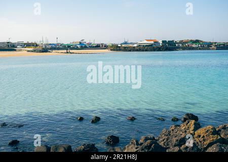 Udo Insel Hagosudong Beach auf Jeju Insel, Korea Stockfoto