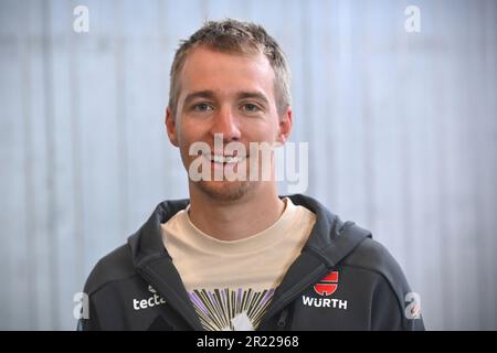 Karlsfeld, Deutschland. 16. Mai 2023. David ZOBEL (GER), Biathlon, Einzelbild, zugeschnittenes Einzelmotiv, Porträt, Porträt, Porträt. ? Kredit: dpa/Alamy Live News Stockfoto