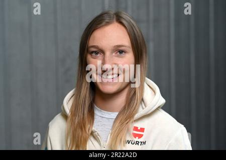 Karlsfeld, Deutschland. 16. Mai 2023. Vanessa VOIGT (GER), Biathlon, Einzelbild, zugeschnittenes Einzelmotiv, Porträt, Porträt, Porträt. ? Kredit: dpa/Alamy Live News Stockfoto