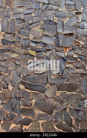 Alte Steinmauer in Ribeirao Preto, Brasilien Stockfoto
