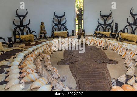 CHIANG RAI, THAILAND - 30. NOVEMBER 2019: Ausstellungen im Baan Dam Museum (Schwarzes Haus) in der Provinz Chiang Rai, Thailand Stockfoto