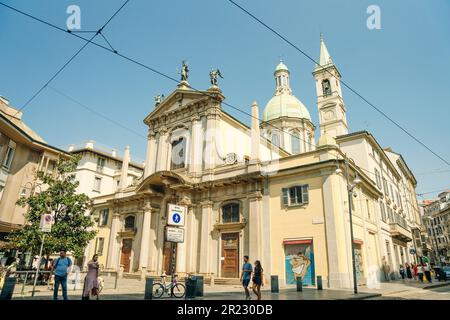 MAILAND, ITALIEN - September 2022 Blick auf die Kirche St. George Chiesa San Giorgio al Palazzo. Hochwertiges Foto Stockfoto