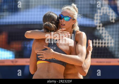 Kira Walkenhorst, Louisa Lippmann (Deutschland). Beach Volley. Europameisterschaft München 2022 Stockfoto