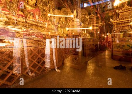 Im buddhistischen Kloster in Tibet Stockfoto