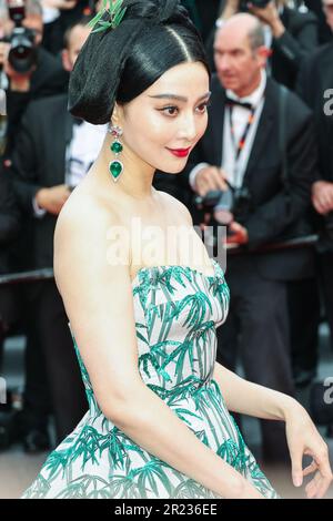 Cannes, Frankreich. 16. Mai 2023. CANNES - MAI 16: Fan Bingbing kommt zur ERÖFFNUNGSZEREMONIE und zur Premiere von " JEANNE DU BARRY " während der 76. Auflage des Filmfestivals in Cannes am 16. Mai 2023 im Palais des Festivals in Cannes, Frankreich. (Foto: Lyvans Boolaky/ÙPtertainment/Sipa USA) Guthaben: SIPA USA/Alamy Live News Stockfoto