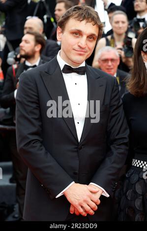 Cannes, Frankreich. 16. Mai 2023. Franz Rogowski bei der Eröffnungszeremonie mit der Premiere des Kinofilms 'Jeanne du Barry' auf dem Festival de Cannes 2023/76. Internationale Filmfestspiele von Cannes im Palais des Festivals. Cannes, 16.05.2023 Kredit: Geisler-Fotopress GmbH/Alamy Live News Stockfoto