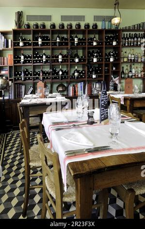 FRANKREICH, VAL D'OISE (95) AUVERS-SUR-OISE, RESTAURANT AUBERGE RAVOUX Stockfoto