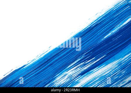 Abstrakter weißer und blauer Hintergrund mit Aquarellfarbe Stockfoto