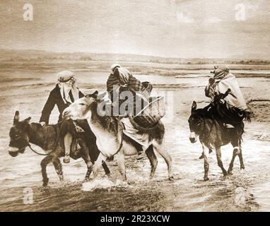 Wales in 1939 - Cockle Women of Penclawdd. Stockfoto