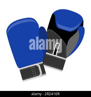 Sportausrüstung und Gegenstände für die sportliche flache Symbolvektordarstellung isoliert auf weißem Hintergrund Stock Vektor