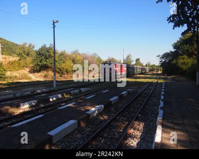 Schmalspurbahn Rhodopen (Rhodopen, Bulgarien) Stockfoto