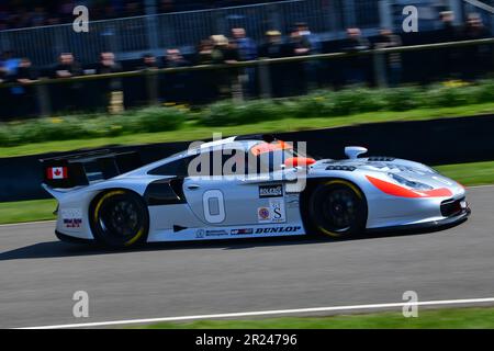 Sam Hancock, Emanuele Pirro, Porsche 911 GT1 Evo, Porsche 911 60. Anniversary Celebration, mit Rennwagen, die von den 1970er Jahren bis t gewonnen haben Stockfoto