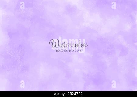 Lavendel träumt abstrakter Aquarellhintergrund Vektor Stock Vektor