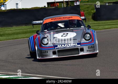 Porsche Carrera RSR, R6, das Auto, das die Targa Florio 1973 gewann, Porsche 911 60. Anniversary Celebration mit Rennwagen aus den 1970 Jahren Stockfoto