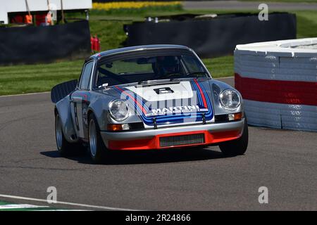 Porsche Carrera RSR, R6, das Auto, das die Targa Florio 1973 gewann, Porsche 911 60. Anniversary Celebration mit Rennwagen aus den 1970 Jahren Stockfoto