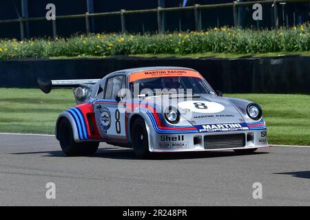 Porsche Carrera RSR, R6, das Auto, das die Targa Florio 1973 gewann, Porsche 911 60. Anniversary Celebration mit Rennwagen aus den 1970 Jahren Stockfoto