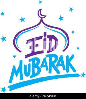 Eid-Logo feiert Stock Vektor