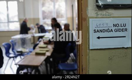 Präsidentschaftswahlen in der Türkei bis zur zweiten Runde Stockfoto