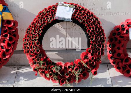 National Memorial Arboretum, Großbritannien. 16. Mai 2023 HRH die Prinzessin Royal feiert den 60. Jahrestag der Royal British Legions, an dem der letzte Soldat aus dem National Service entlassen wurde, und trifft Soldaten und Frauen, die in den verschiedenen Konflikten dienten. Credit Mark Lear/Alamy Live News Stockfoto