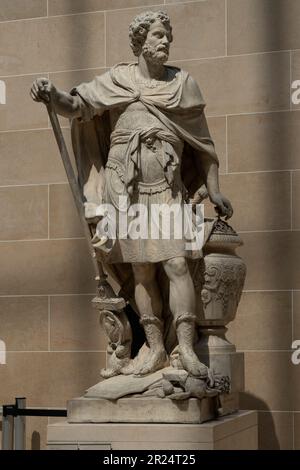 Paris, Frankreich - 05 13 2023: Louvre Museum. Hannibal von Sebastien Slodtz Stockfoto