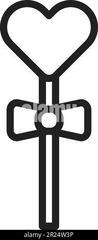 Vektorbild des Lollipop-Symbols. Geeignet für Webanwendungen und Druckmedien für mobile Anwendungen. Stock Vektor