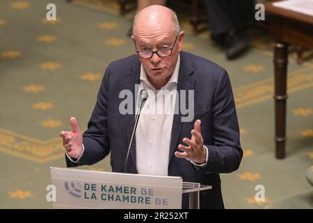 Brüssel, Belgien. 17. Mai 2023. Jan Briers von CD&V, abgebildet auf einer Plenarsitzung der Kammer im Bundesparlament in Brüssel am Mittwoch, den 17. Mai 2023. BELGA FOTO LAURIE DIEFFEMBACQ Kredit: Belga News Agency/Alamy Live News Stockfoto