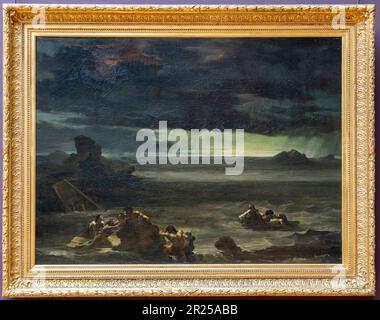 Paris, Frankreich - 05 13 2023: Louvre Museum. Sintflut gemalt von Theodore Gericault Stockfoto
