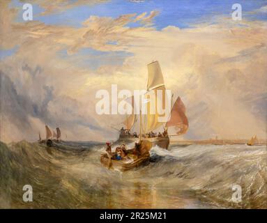 Jetzt für den Maler, Passagiere gehen an Bord, JMW Turner, 1827, Stockfoto