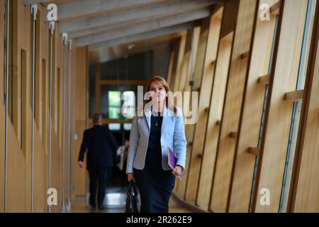 Edinburgh Scotland, Vereinigtes Königreich, 17. Mai 2023. Ash Regan msp im schottischen Parlament. Live-Nachrichten von sst/alamy Stockfoto