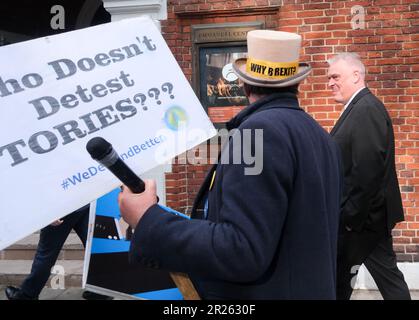 Emmanuel Centre, London, Großbritannien. 17. Mai 2023 Die 2023. Konferenz zum Nationalkonservatismus. Lee Anderson Abgeordneter. Kredit: Matthew Chattle/Alamy Live News Stockfoto