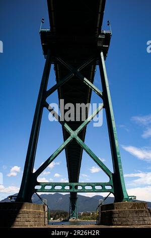 Lions Gate Bridge, Vancouver, Britisch-Kolumbien, Kanada Stockfoto