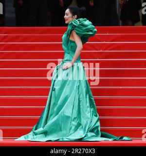 17. Mai 2023, Cannes, Cote d'Azur, Frankreich: Ein Gast nimmt an der Vorführung von „Kaibutsu“ während des 76. Jährlichen Filmfestivals in Cannes am 17. Mai 2023 in Cannes, Frankreich Teil (Kreditbild: © Mickael Chavet/ZUMA Press Wire). NUR REDAKTIONELLE VERWENDUNG! Nicht für den kommerziellen GEBRAUCH! Stockfoto