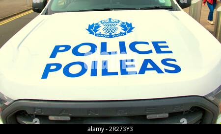 Polizei Schottland alba poleas van car Glasgow, Schottland, Großbritannien Stockfoto