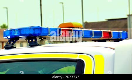 Polizei Schottland alba poleas van car Glasgow, Schottland, Großbritannien Stockfoto