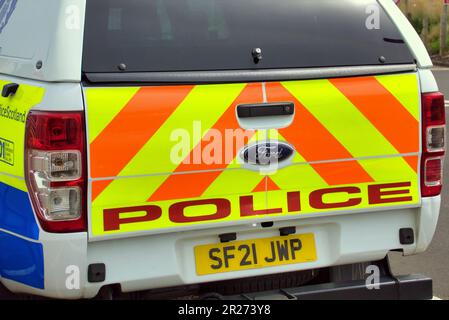 Polizei Schottland alba poleas van car Glasgow, Schottland, Großbritannien Stockfoto