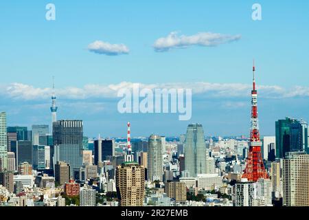 Tokyo Sky Tree und Tokyo Tower Stockfoto