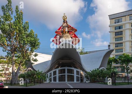 8. Mai 2023: Sto. Nino Chapel im Senioren-Park in Cebu City, Philippinen. Es wurde im Rahmen des Projekts zur Kohlenstoffmodernisierung gebaut. Die sta Stockfoto