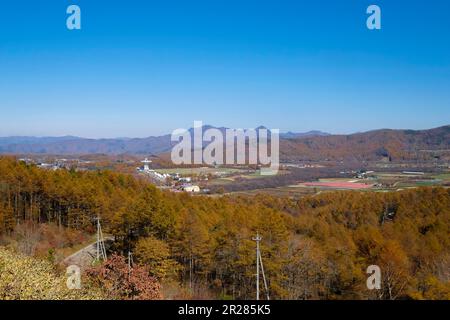 Mt. Yatsugatake complete view Stock Photo